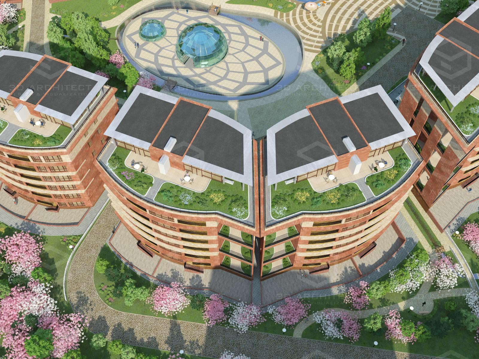 Элитный жилой комплекс Sakura 3D Architect