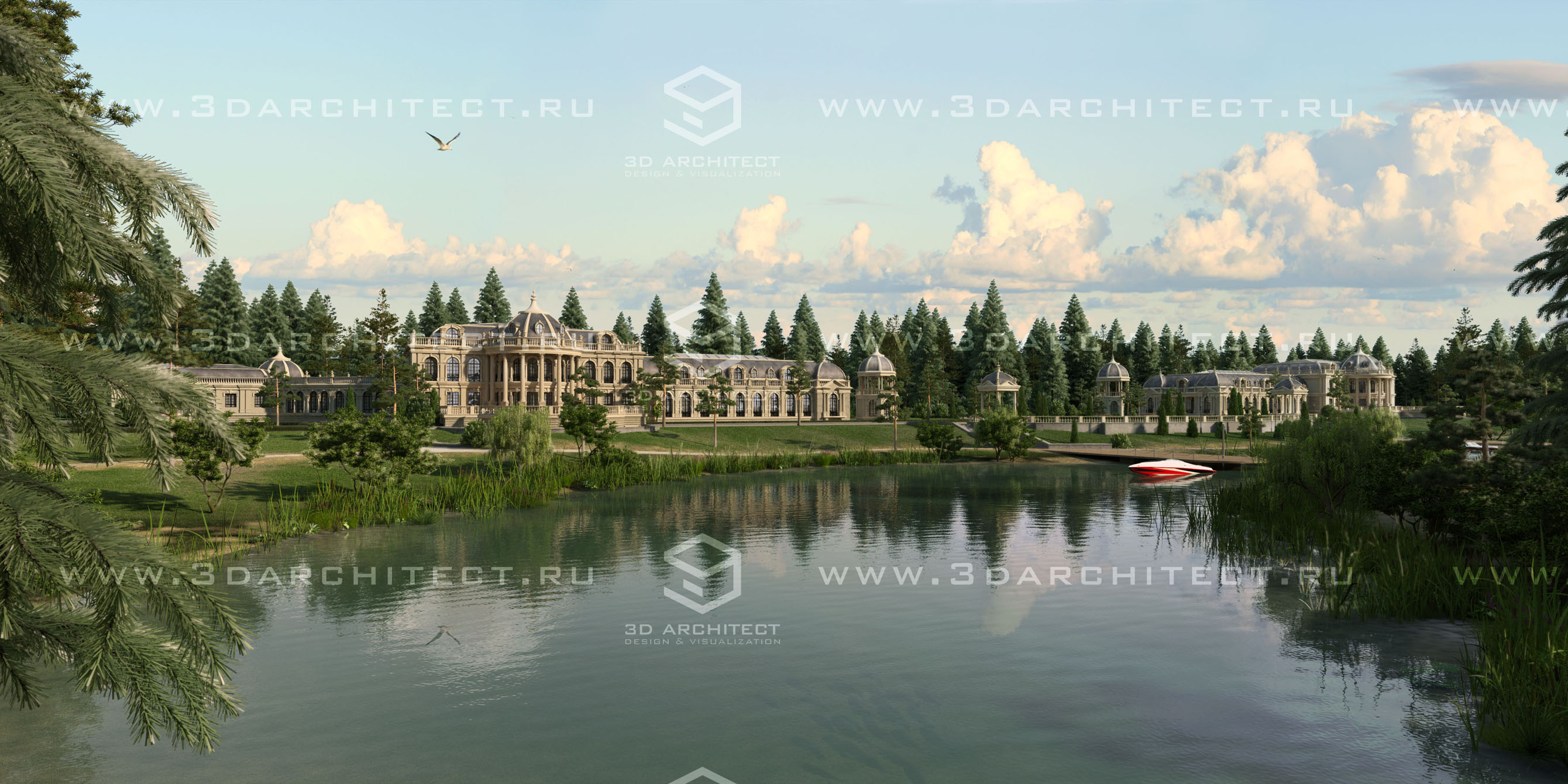 Загородная недвижимость, усадьба в Домодедово | 3D Architect